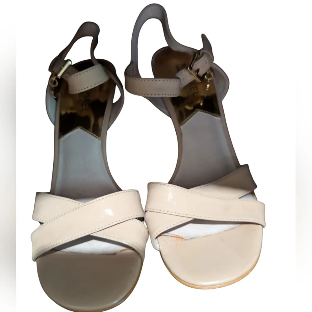 Elegant Cream High Heel Sandals